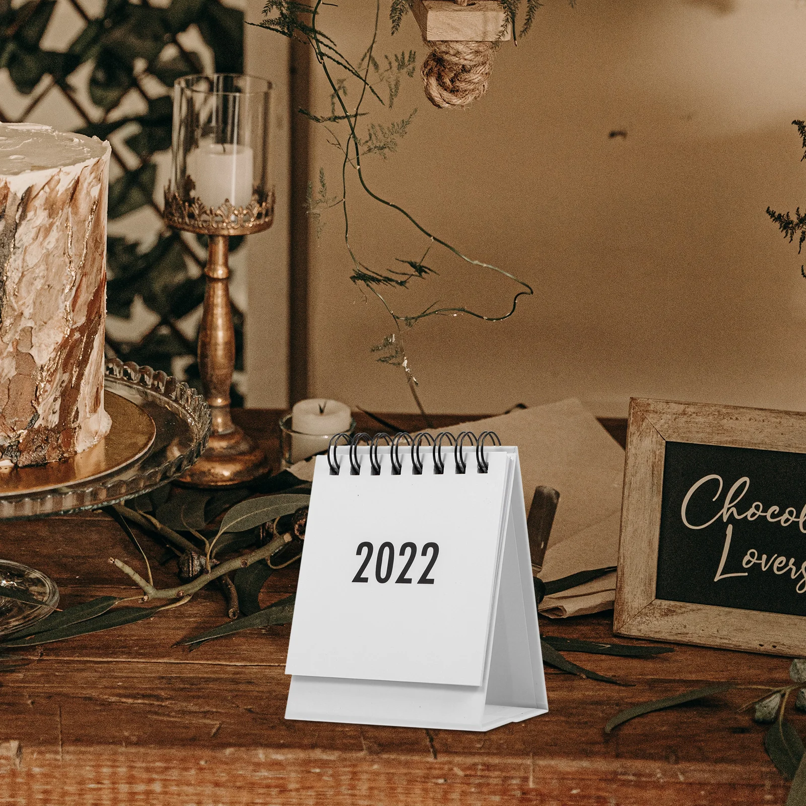 

Мини-настольный календарь 2022, компактный складной дизайн, прозрачные печатные страницы, украшение настольного календаря для домашнего офиса, школьного использования