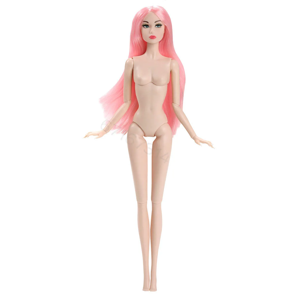 32 centimetri Supermodelo Nude Doll 1/6 BJD Europeo Moda Bambola Giunti Mobili Capelli Lunghi Pelle Bianca I Bambini Vestono Gioca a Casa Giocattoli
