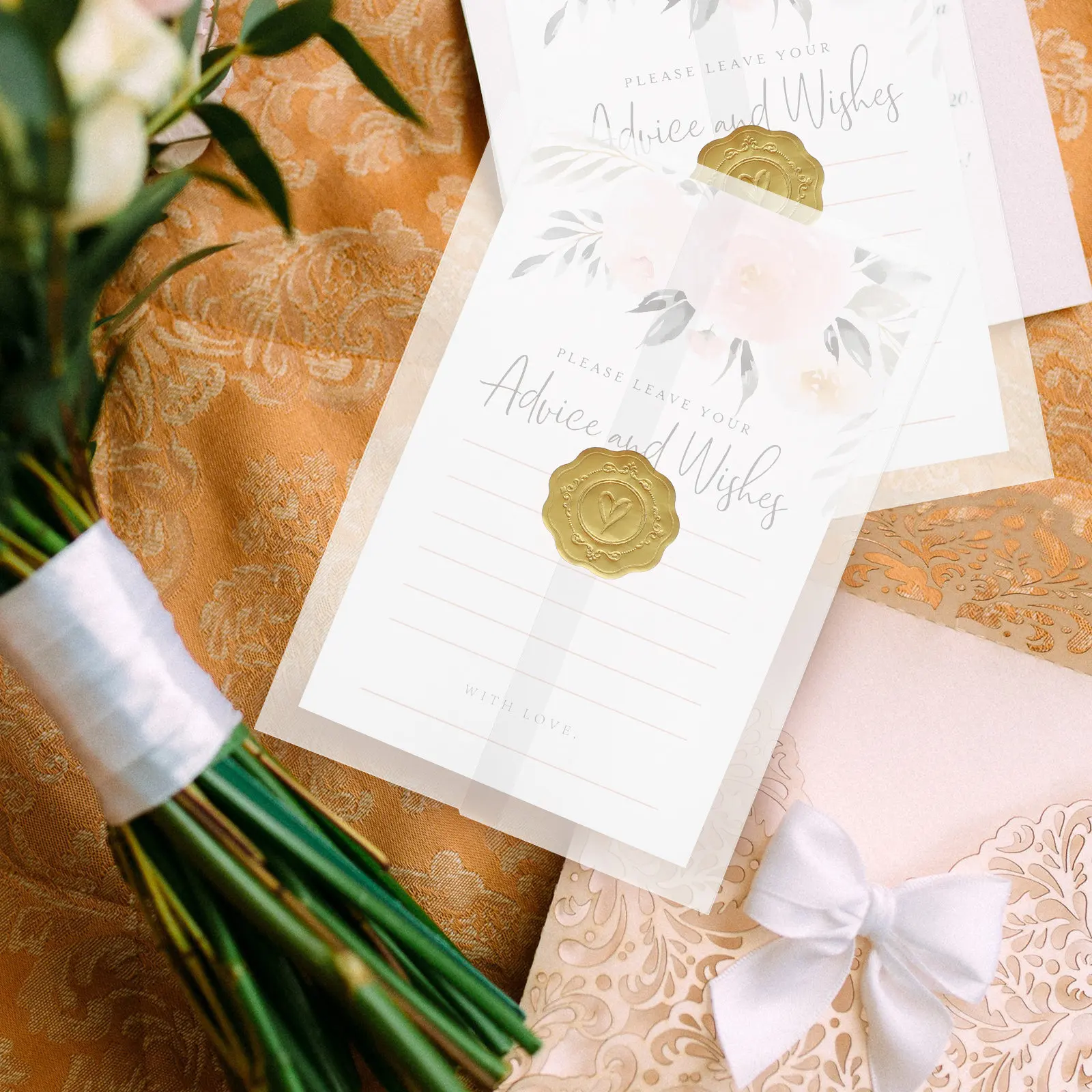 

1Set Translucent Invitation Envelopes Retro Tracing Paper Wedding Birthday Cards Envelopes for Photos Letters