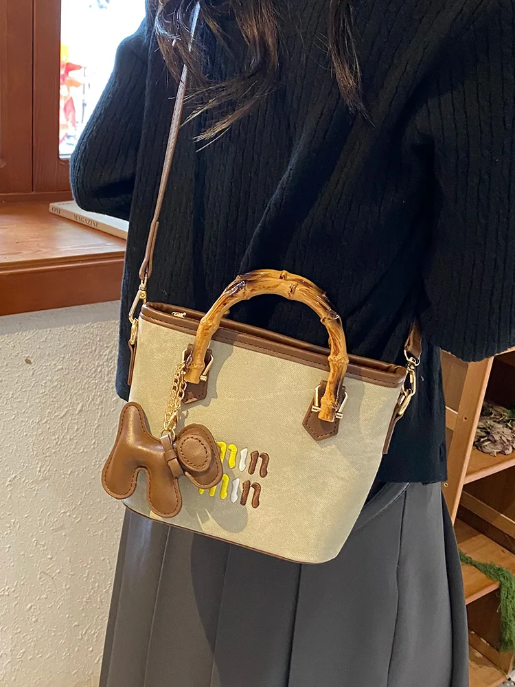 

Designer luxury bags, high-end bags, women's spring and autumn new casual one-shoulder messenger bag, ladies portable bucket bag