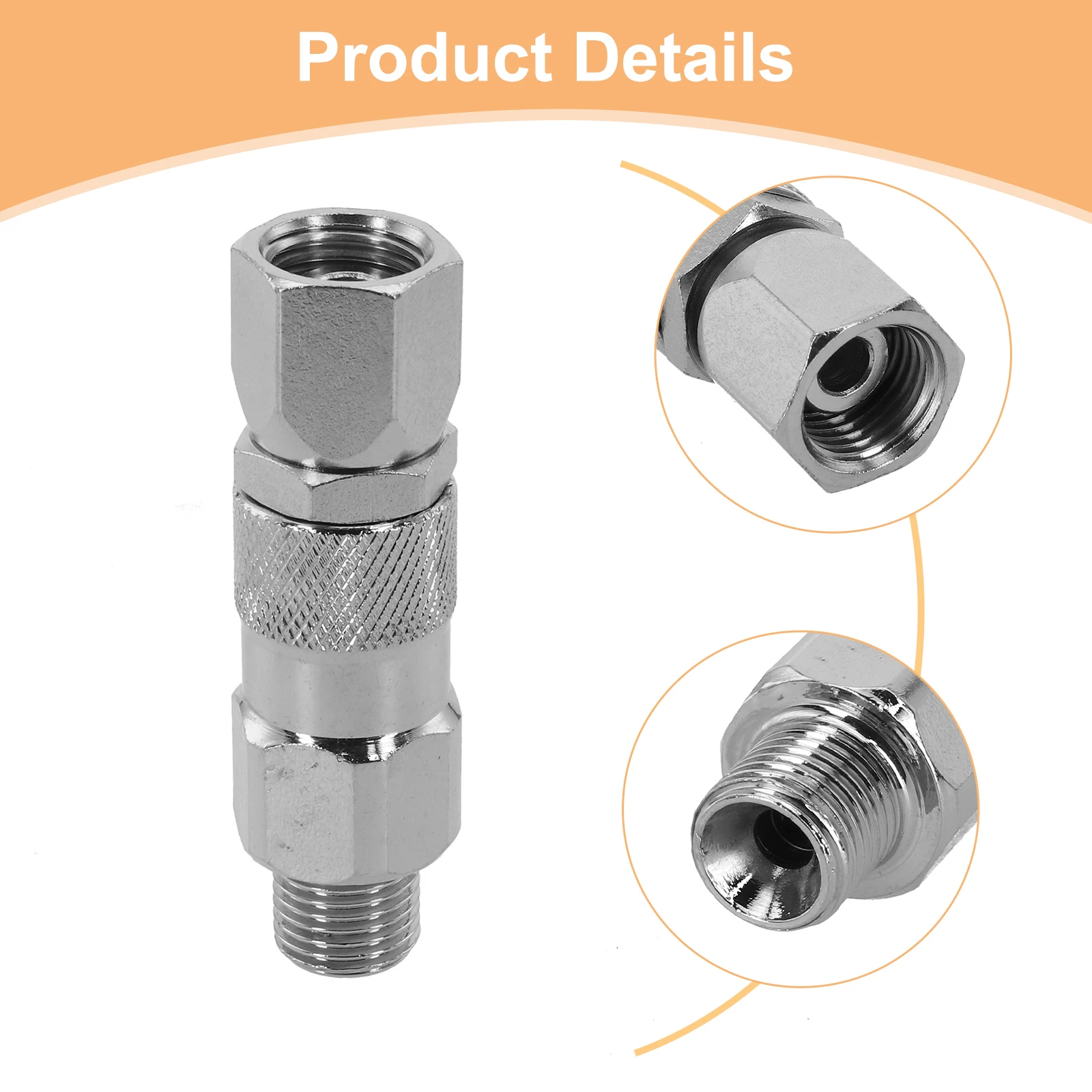 

Соединитель шланга Проекты окраски Безвоздушный распылитель Шланг Поворотный безвоздушный соединитель шланга краски Металлический материал