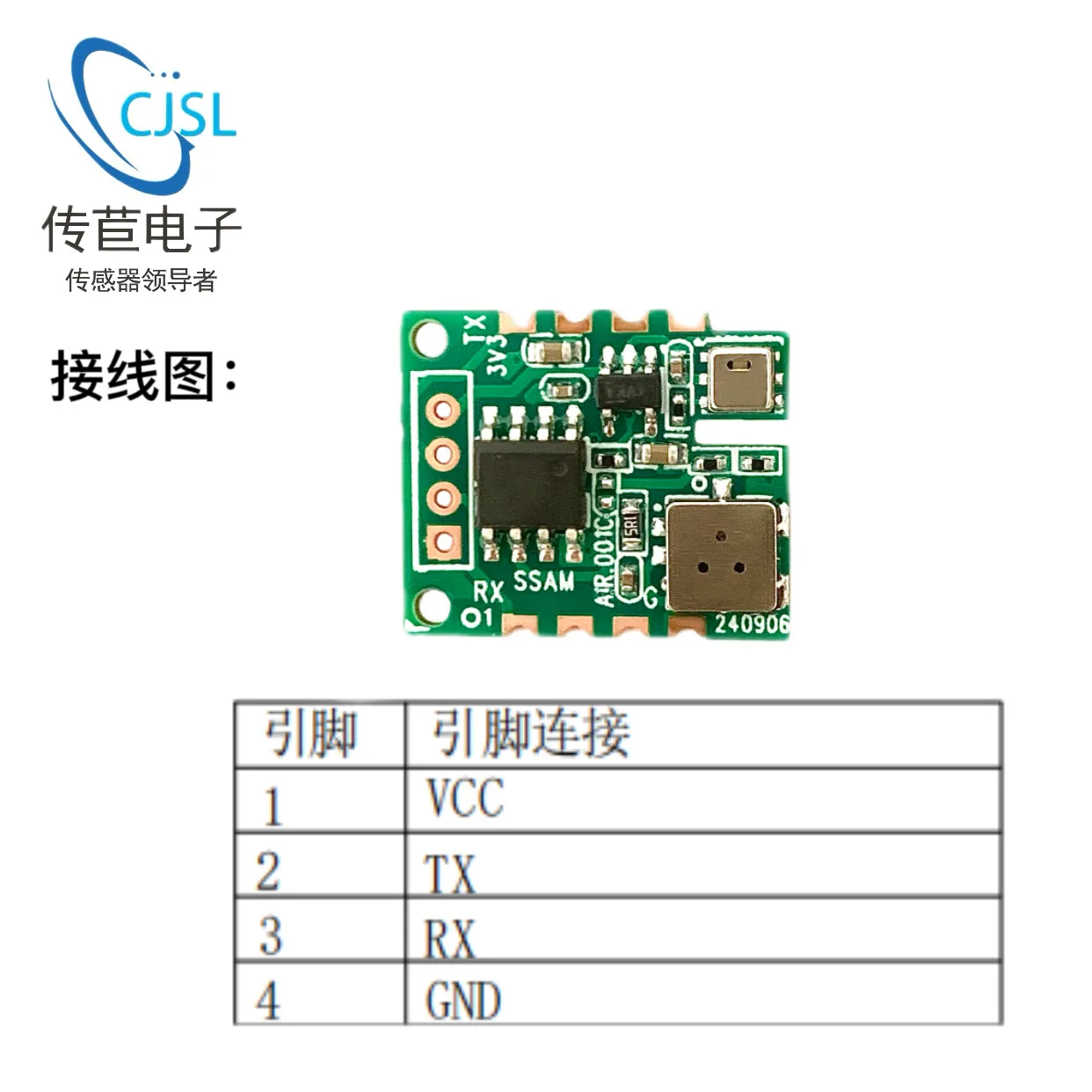 21VOC All-in-one Air Quality Detection Module TVOC Formaldehyde CO2 Temperature and Humidity Sensor UART Output