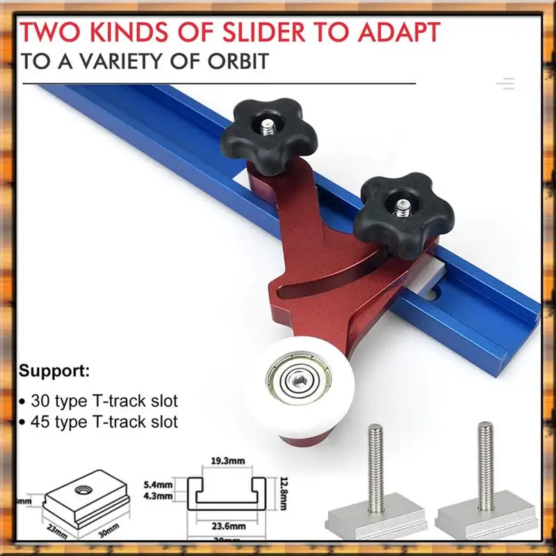 Sep N12R Table Saw Pressing Feeder Guide Woodworking Multi-Purpose Loc Boards One Way Bearing Roller Feeder Safety Pushing Tool