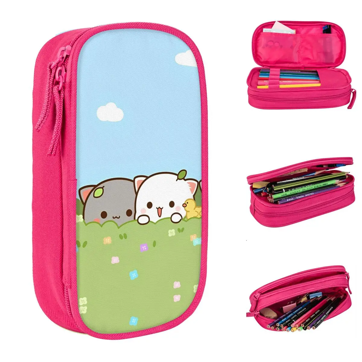 Bubu And Dudu Kawaii Cuta Bear Accessories Pencil Case Large-capacity Kids Pencilcase Amazing Gift