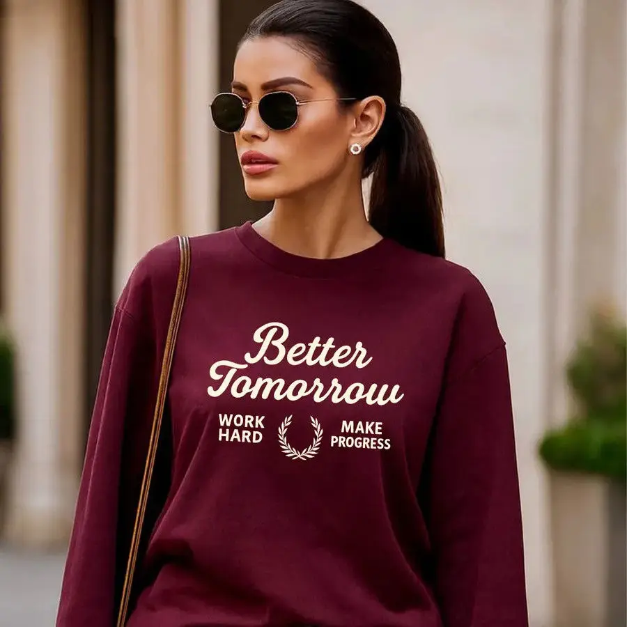 ไวน์แดงผ้าฝ้ายแขนยาวเสื้อฝรั่งเศสย้อนยุคพิมพ์บางเสื้อผู้หญิงสตรีทแวร์ดีไซน์เสื้ออินเทรนด์ฤดูใบไม้ร่วง