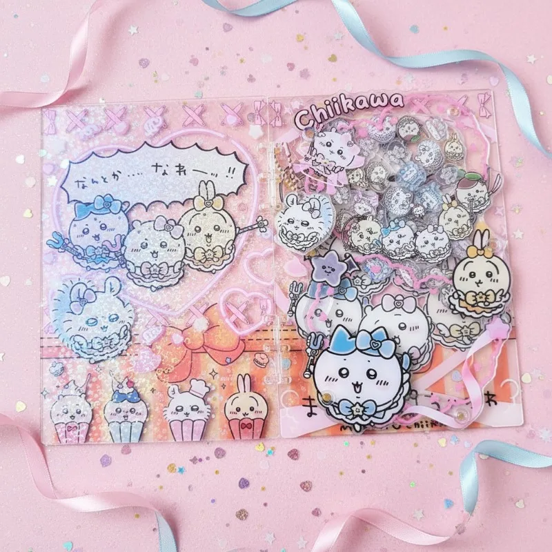 AcrylicShakerBook A5A7 Creative Fashion Chiikawa Diary Handbook Collection Note Stationery Loose-leaf Book Friend Exclusive Gift - view 4