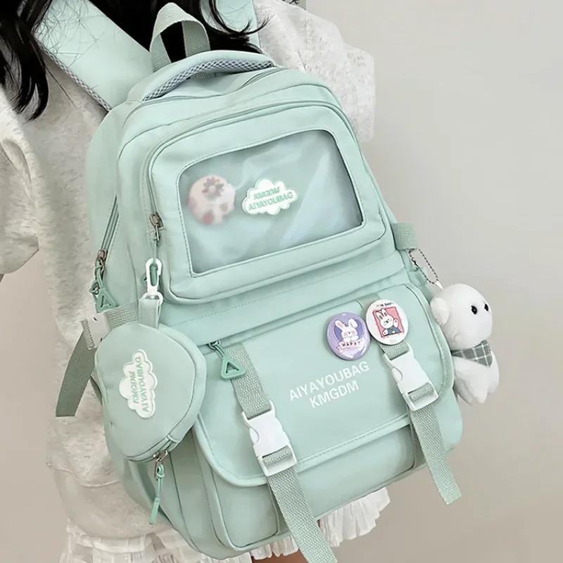 Teenagers Schoolbags Small High Profile Duty Cute Girls Schoolbags Large Capacity Junior Senior High School Students Backpacks