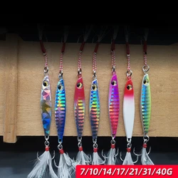 1 Stuk Metaal Gegoten Jig Lepel 7G/10G Wal Gietvis Zeebaars Zoutwaterjigs Visaas Kunstaas