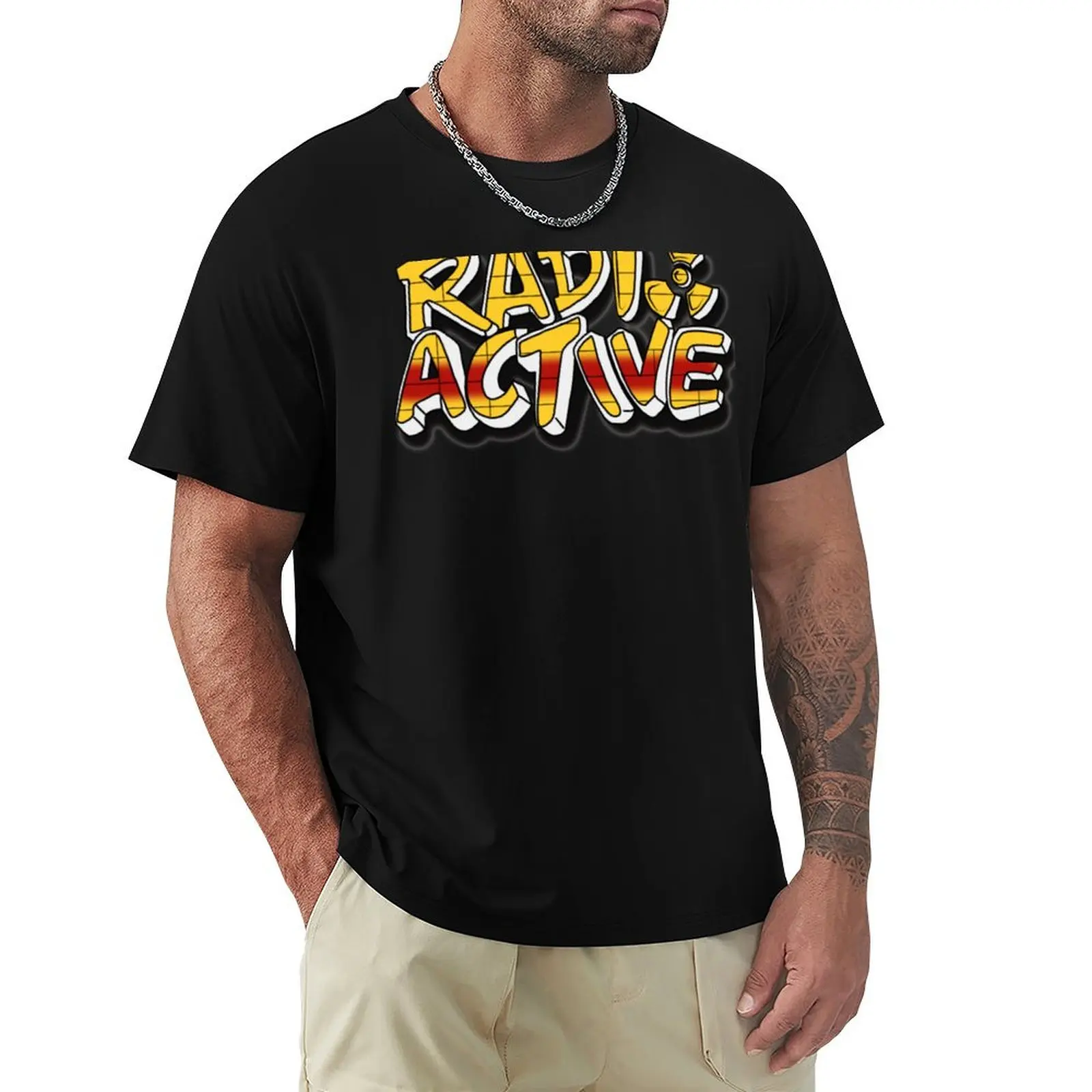 

Radio T-Shirt customs design your own man clothes Personalized t-shirt oversized t shirt workout shirts for men