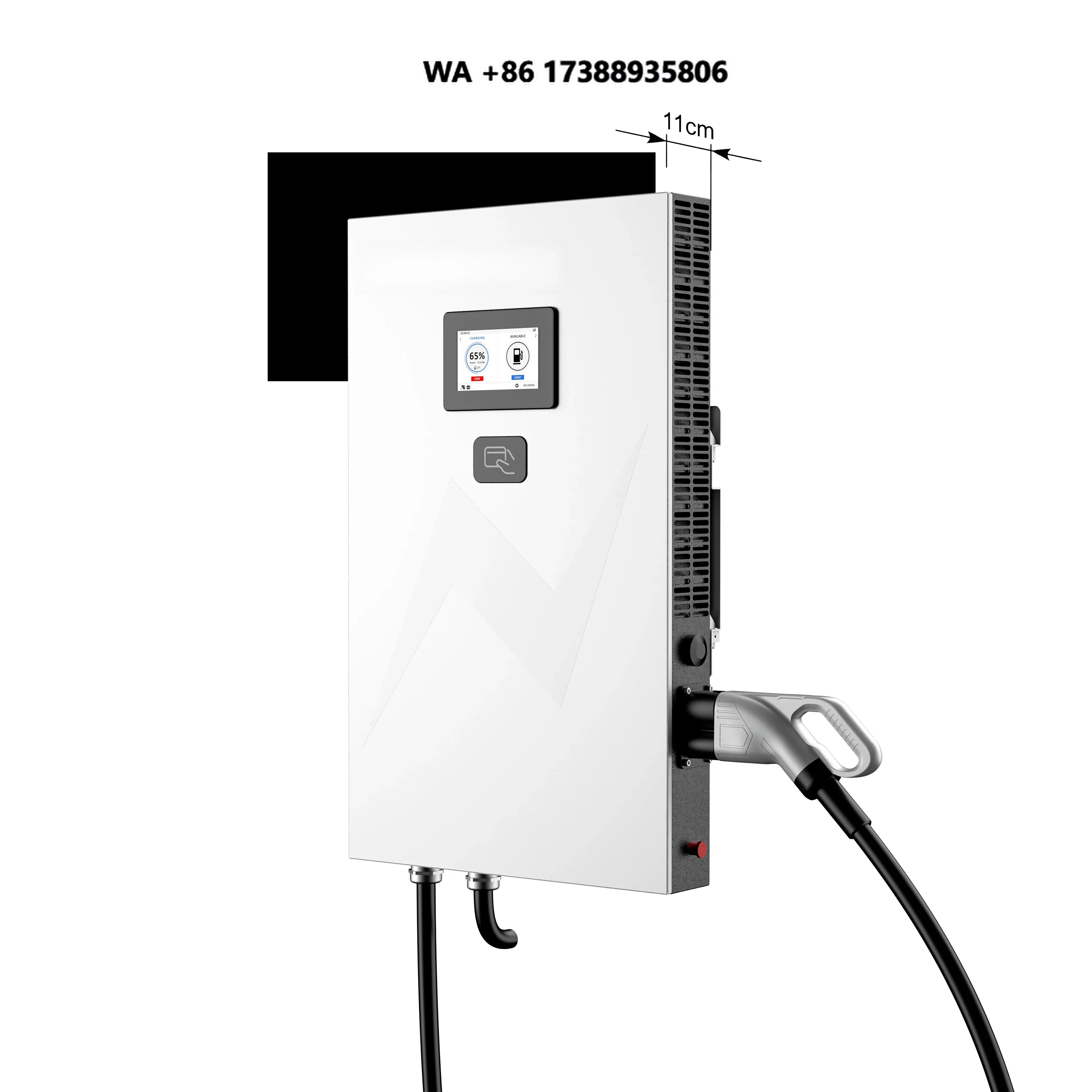 PENODA New Single Phase 240V 96A 21KW DC Wallbox EV Charging Station OCPP RFID Enabled GB Manufacturing CCS1GBT CCS2