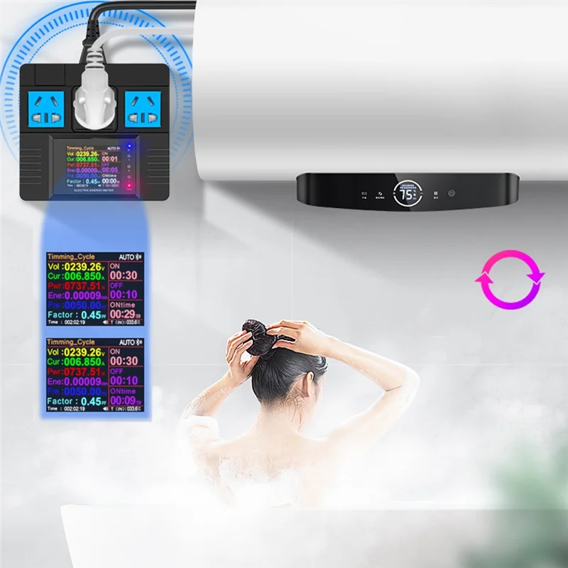 【Top-Picks】 Power Energy Smart Meter 16A AC85-265V WIFI Power Strom Monitor Alexa Google Home Sprachsteuerung für Tuya Smart