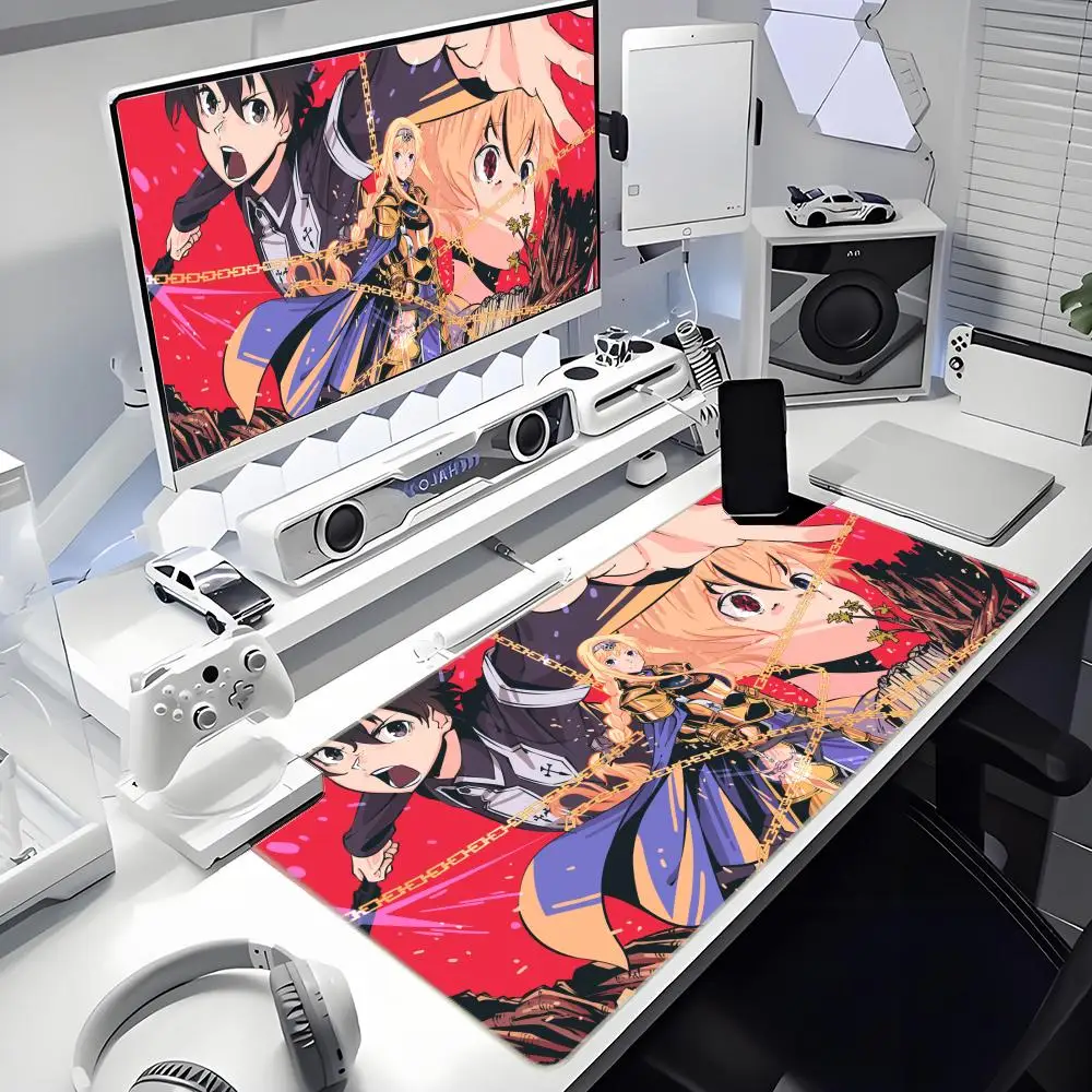 

Кирито Алиса Sword Art Online Animation Красивые узоры Офисный компьютерный стол Коврик Стол Большой коврик для мыши Подушка для ноутбука Нескользящая