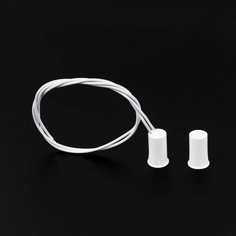 Magnetic Door Switch RC-33 NC Recessed Wired Security Window Door Sensor Alarm White- (10 Sets)