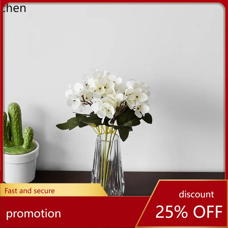 

ZML High-end Crystal Glass Vase Ornament Transparent Living Room Home Decoration Exquisite Dry Flower Arrangement Container