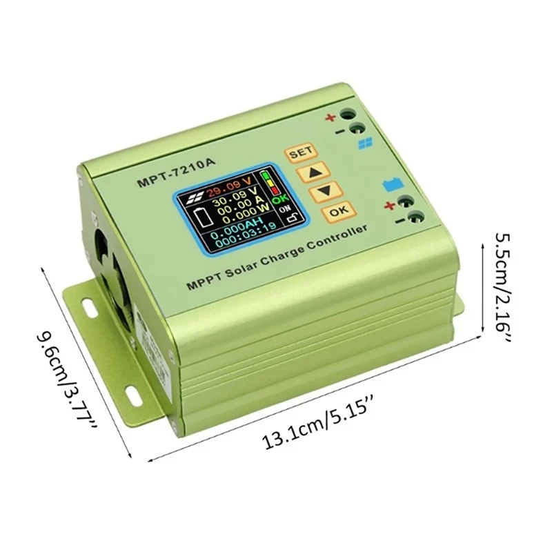 MPT-7210A MPPT Solar Charge Controller 24V/36V/48V/60V/72V Solar Regulator Battery Charger Panel Boost Voltage Module