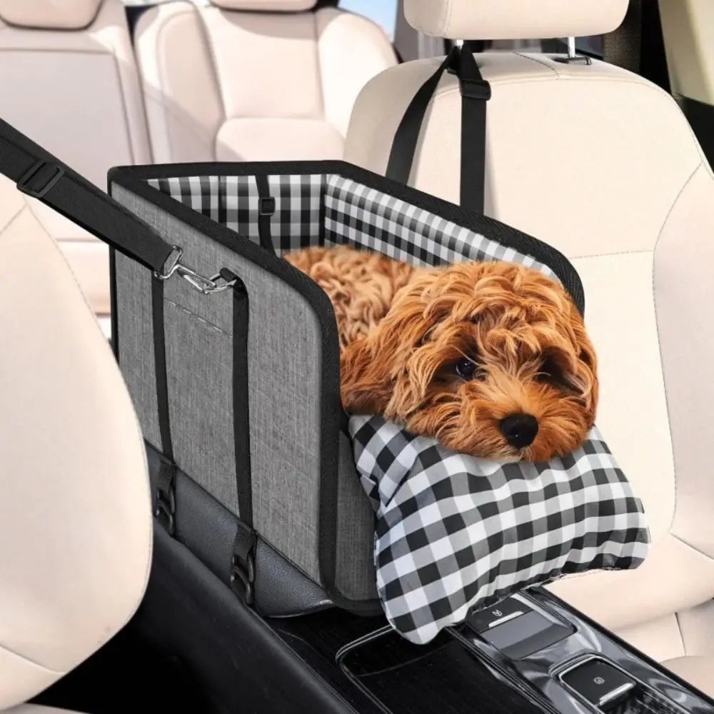 

Anti Slip Center Console Dog Seat Universal Inner Seat Belt Height Increasing Seat Cozy Soft Pillow Anti-Collapse Seat