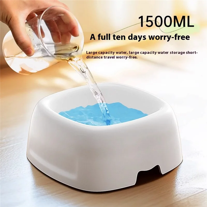 ABKP-Wet Chin Prevention Drinking Bowl For Dogs Dog Water Bowl Adjustable Height Anti-Spill Pet Water Dispenser