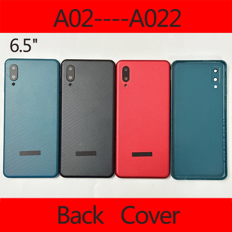 10 pcs Back Cover A02 For Samsung Galaxy A022 A022F Housing Case Battery Panel Chassis Lid Real Door Side Buttons Replacement