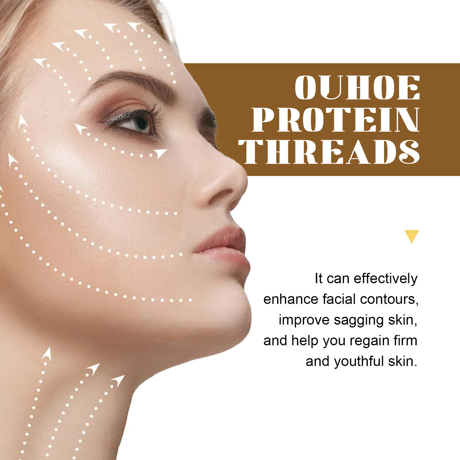 Protein Thread Face Lifting Filler Fade Fine Lines Smoothing Firming Tightening Moisturizing Plumping Collagen Facial Skin Care