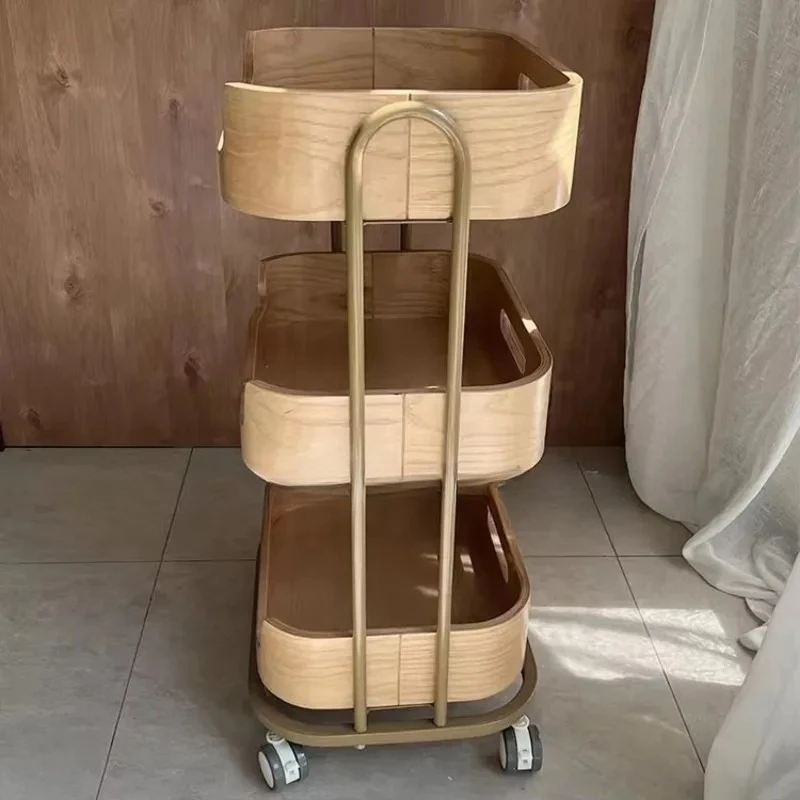 Mobili da salone in legno Carrello Beauty con ruote