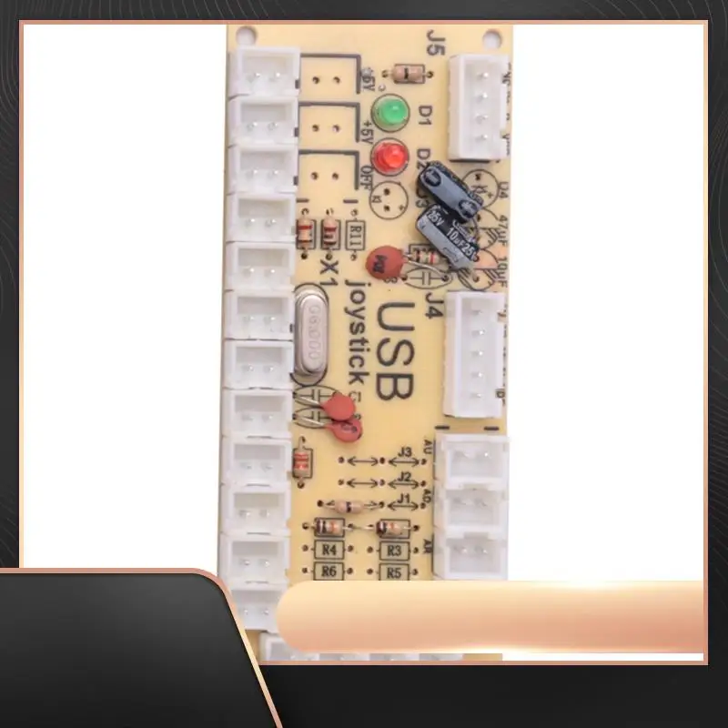 

Аркадный USB-кодер с нулевой задержкой DIY для джойстика для ПК/PS3/Raspberry Pi/Android с джойстиком SANWA, прочный кнопочный 4,8 мм