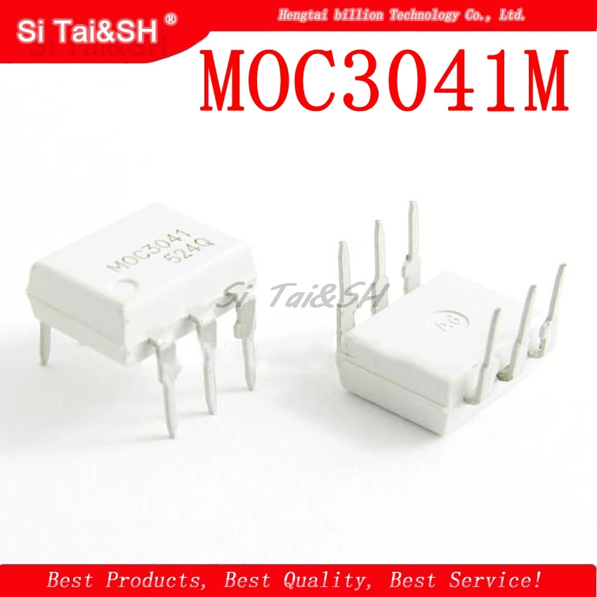 10pcs/lot MOC3041M MOC3041 3041 OPTOCOUPLER TRIAC 400V DIP6