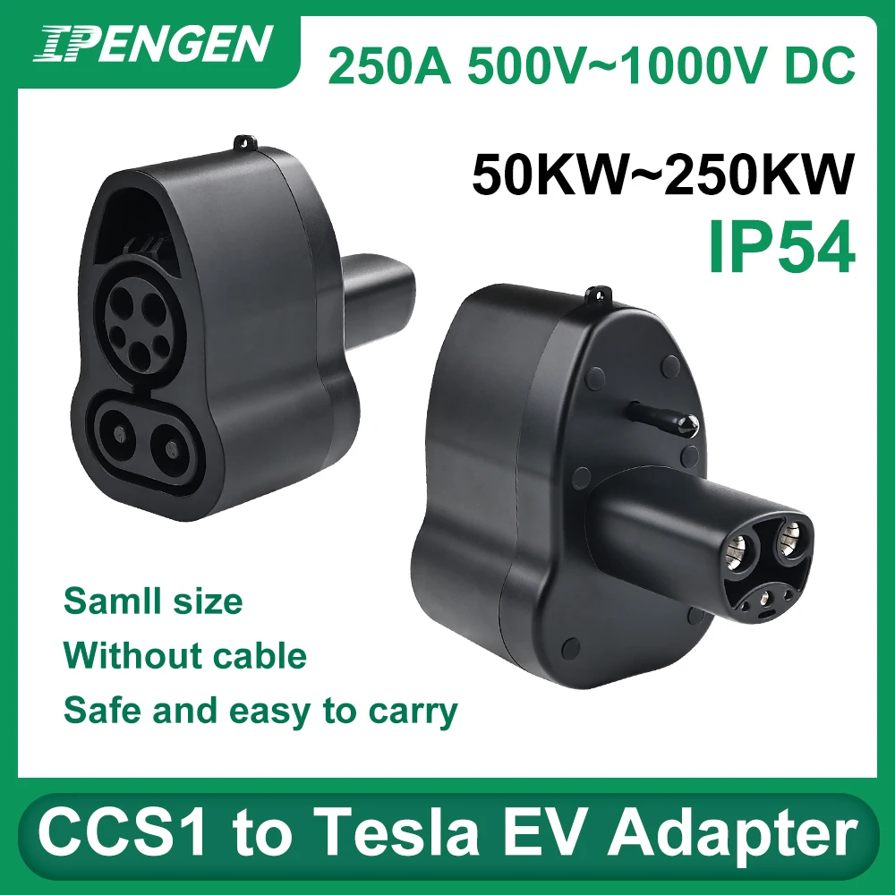 

IPENGEN EV Charger DC Adapter CCS1 To Tesla 250KW Electric Vehicle Convertor Charging Station COMBO CCS 1 To Tpc For Model 3/X/Y