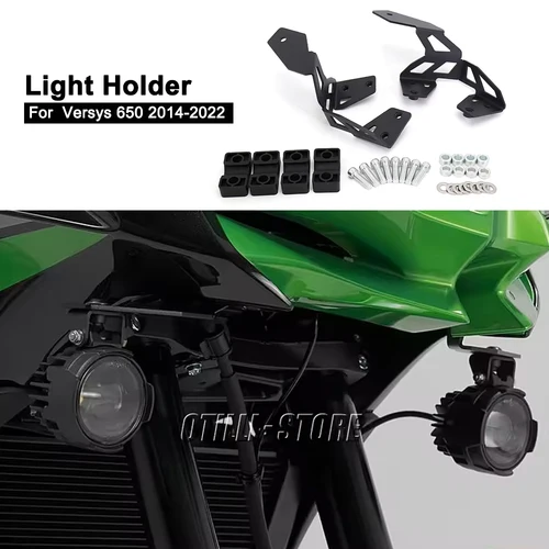 Nuevos soportes de montaje de luz, soporte de foco para Kawasaki Versys 650 Versys650 2014-2022, accesorios, lámpara de conducción auxiliar