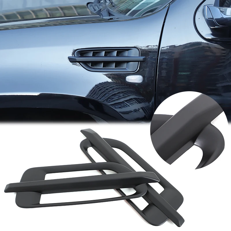 

For Cadillac Escalade 2007-2014 ABS car front fender decorative frame car exterior decorative accessories carbon fiber pattern