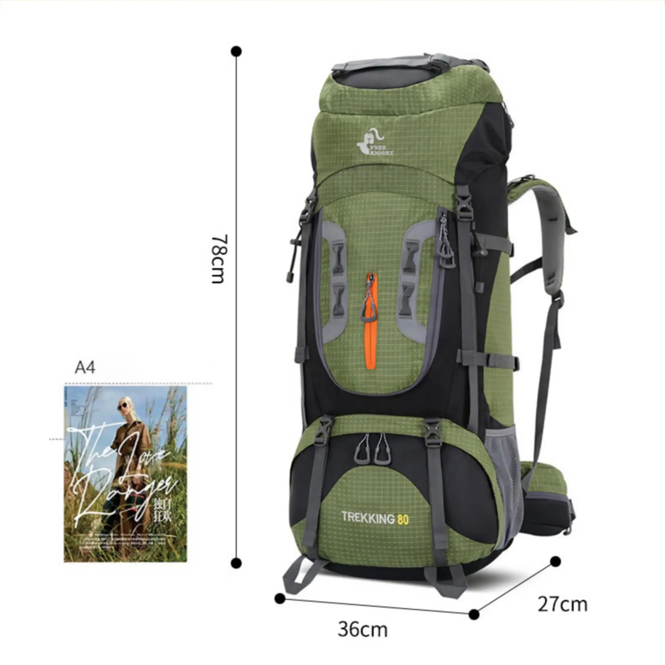 Sport Climbing Bag,Custom 80L Waterproof Large Capacity Multi-functional Hiking Bag For Outdoor, Camping, Travel, Climbing