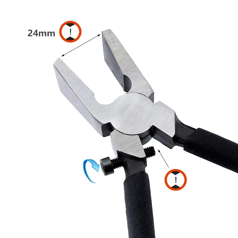 6/8 Inch Model Clamping Pliers Model Tools Adjustable Tiles Nippers Glass Cutter Ceramics Practical Breaker Glass Pliers DIY Too