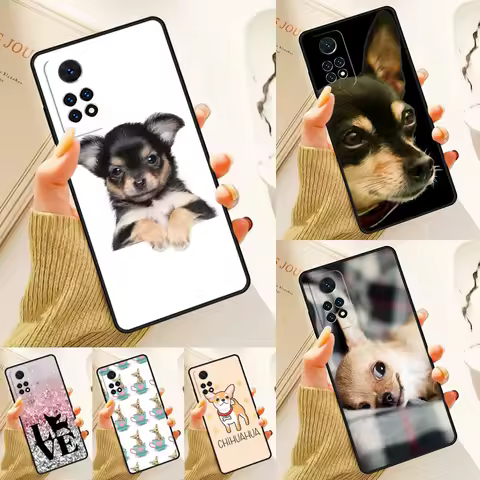 Cute Chihuahua Puppy Dog Case For Samsung Galaxy S24 Plus S23 S20 S21FE Lite S22 Ultra Note 20 S8 S9 S10 Phone Coque