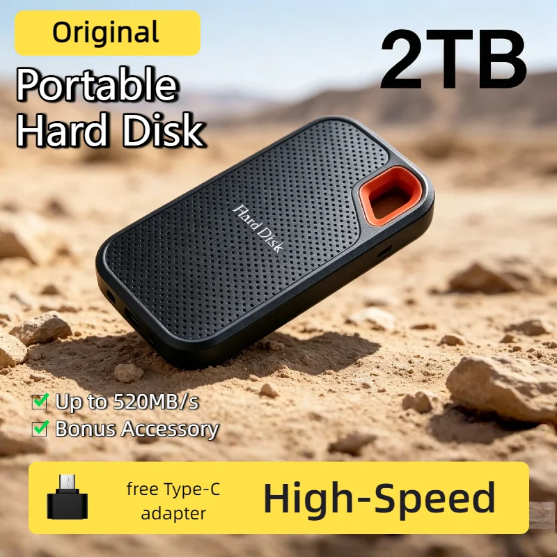 

Ultra Lightweight Pocket Sized E61 2TB External SSD Plug and Play No Driver for Linux Windows Mac Laptop Studio Efficient