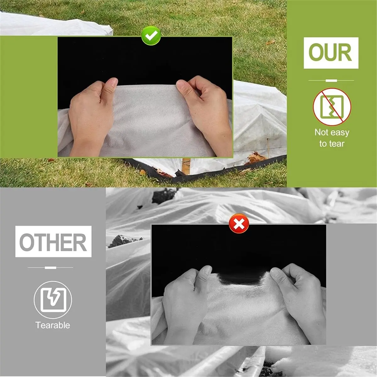 DT81 3mx20m Plant Covers Freeze Protection Reusable Thickened Winter Floating Row Covers Frost Cloth Blanket Shade Cloth
