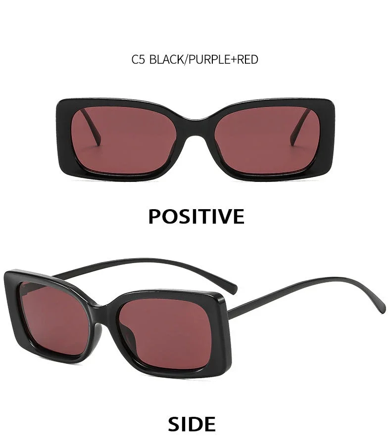JNPCXI Neue Vintage Quadratische Herren-Sonnenbrille, Modische Klare Farbverlauf-Gläser, UV400, Trendige Damen-Sonnenbrille in Bernsteinfarbe – Detail 11