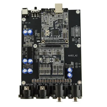 USB ASIO sound card, capture card XMOS 2-channel recording playback indicator measurement ES9018 ES9822