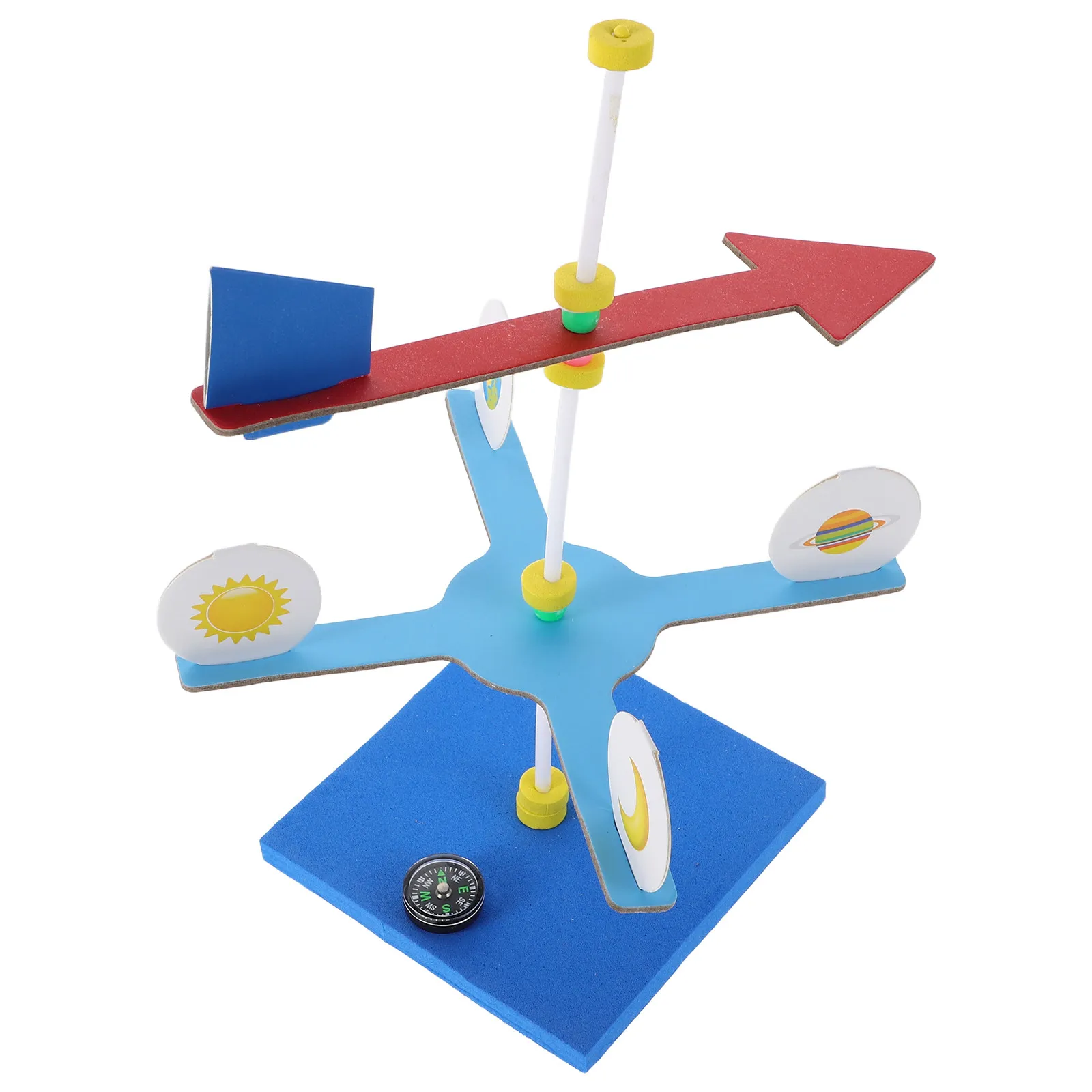 

1Set Educational Wind Vane Assembly Kit for Kids Science Experiments Hands-on Learning Stem Project Tool Weather Direction