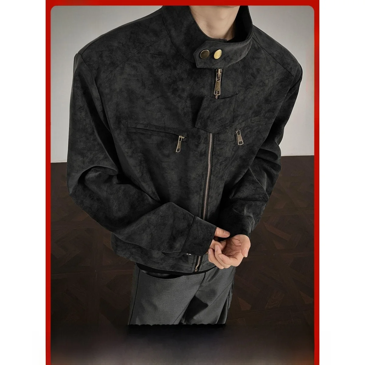 

Ретро американский окрашенный Harrington Jaet ort мотоциклетный сле для мужчин и женщин осенний универсальный повседневный Thiened из искусственной кожи