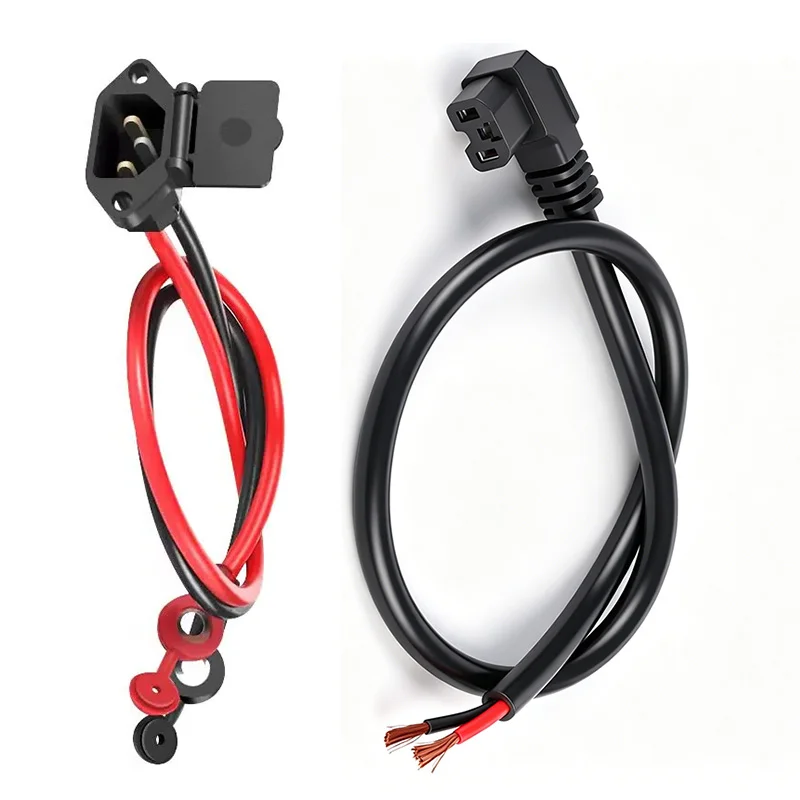 Elektrofahrzeug-Batterieladeanschluss 3-polig Universal Reinkupfer Lithium-Batterie 4/6 Quadrat Stecker Buchse Stromkabel