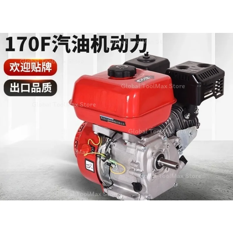 170F 4-Stroke Air Cooled  Engine 7.5HP 215CC, Internal Combustion Engine for Water Pump & Sprayer
