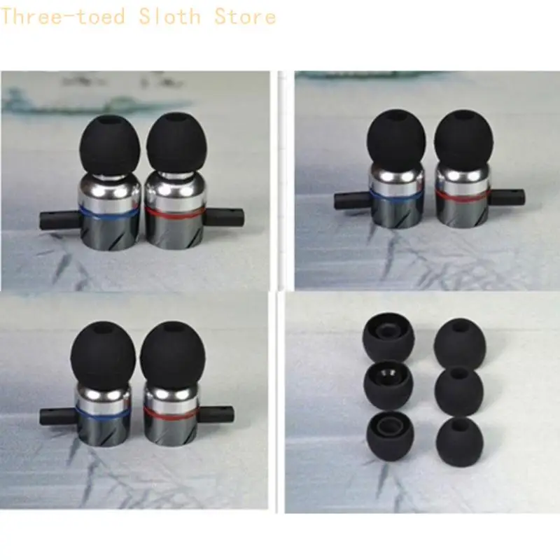 24 stuks siliconen oor knoppen gels oortips s/voor m/l corded headset voor earpads e74a