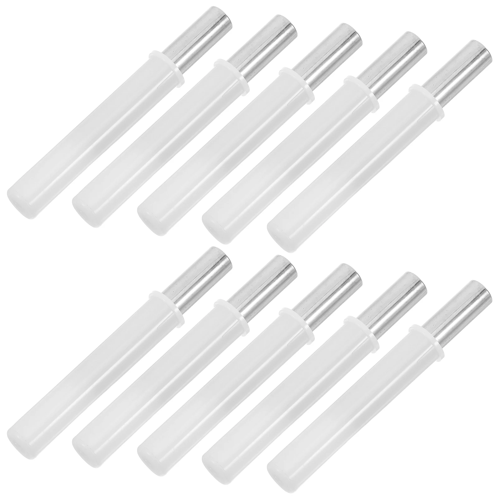 

10 Pcs Hydraulic Dropper Trash Can Replacement Accessories Garbage Damper Nickel-plated Iron Rubbish Bin Closing Wastebasket