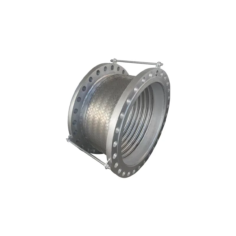 304 stainless steel bellows, metal braided hose, large diameter flanged metal hose