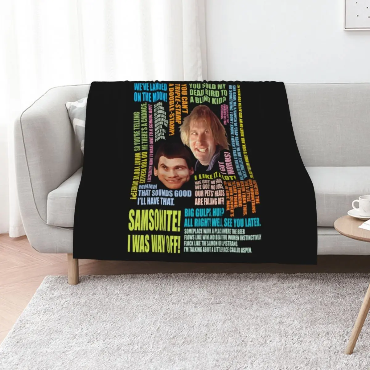 Dumb And Dumber T-ShirtDumb and Dumber Quotes Throw Blanket bed plaid for babies Moving Luxury St Polar Tourist Blankets