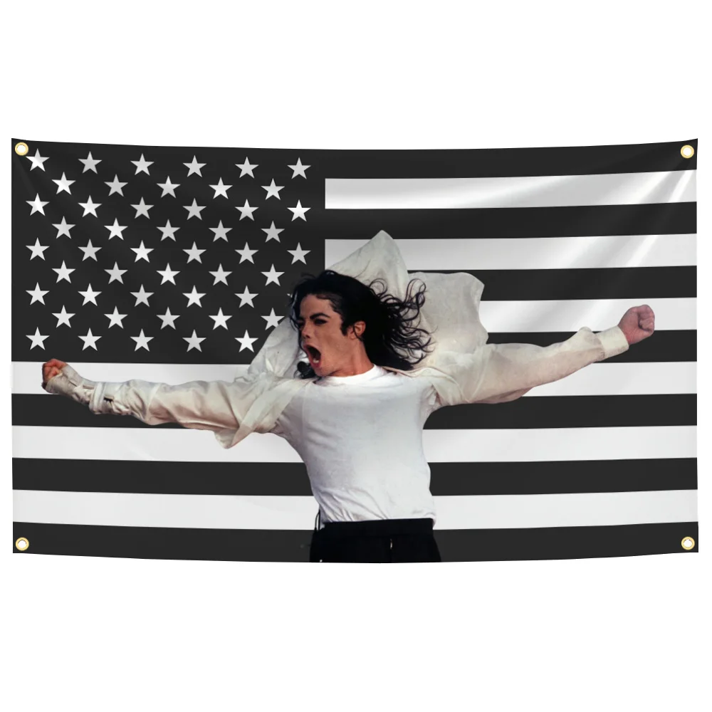 M-Michael Singer American Flag Tapestry Outdoor Funny Decor J-Jackson Flags Decorative Home Objects Decoration Garage Hanging