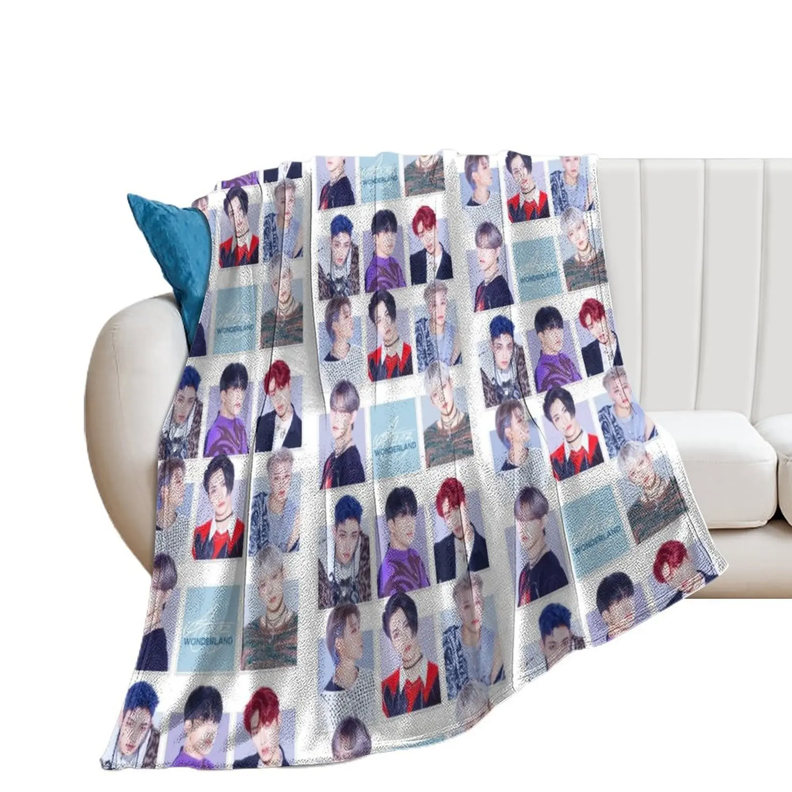 

Ateez Throw Blanket Kid'S for sofa Luxury Thicken Blankets