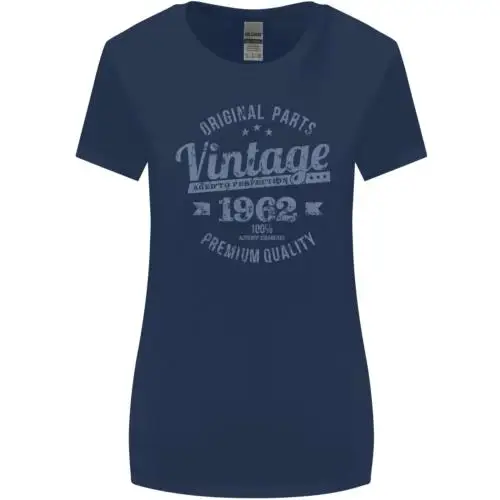 Vintage Year 62nd Birthday 1962 Womens Wider Cut T-Shirt