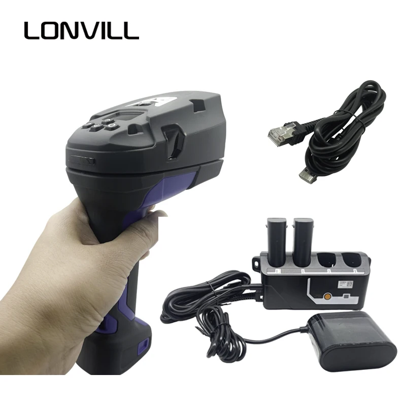 LONVILL Batch Code Read Industrial Scanner Continuous Mode High Efficiency for Multi Code Scenarios POE Handheld Barcode Scanner