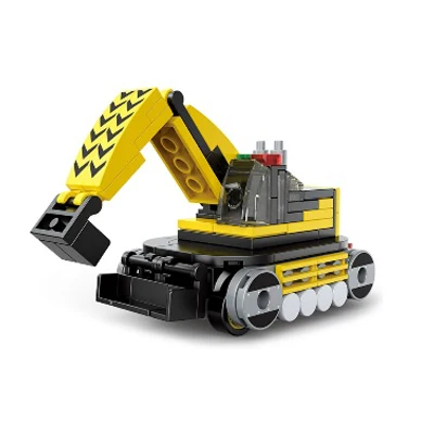 NEW DECOOL Mini Retro Car Model Building Blocks Excavator Crane Station Wagon City Classic Cars Bricks Toys For Children\'s Gifts