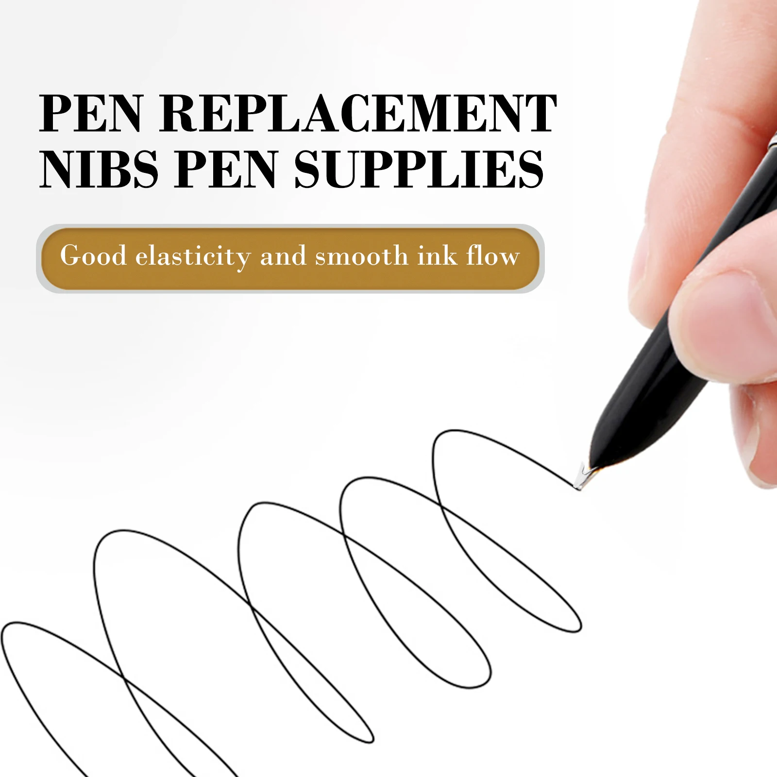 

30Pcs Calligraphy Fountain Pen Replacement Nibs Set Multiple Sizes Pen Nibs for Lettering Drawing Writing Supplies